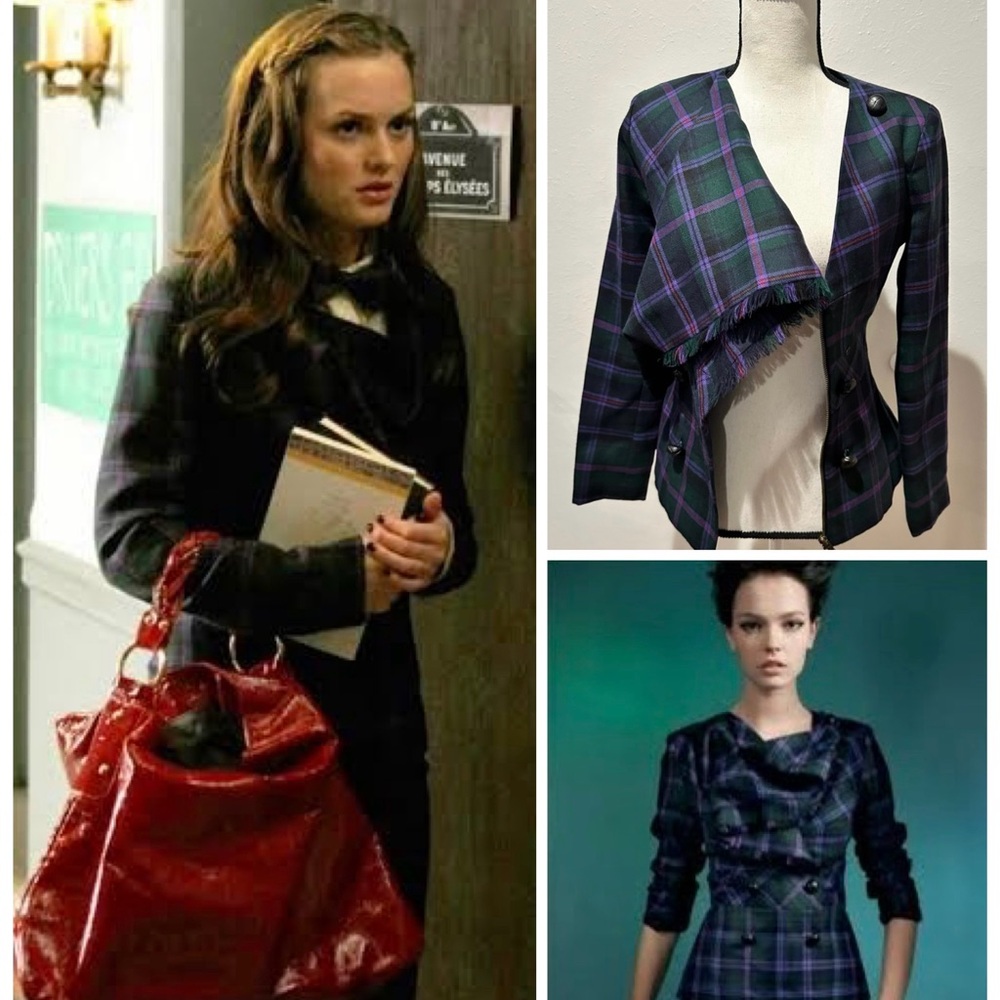 L.A.M.B. Plaid Jacket - Black and Purple